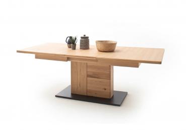 Esstisch BARCELONA 180 (230)/100 cm Balkeneiche Bianco